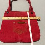 Roxy  Tote Bag Y2k Red Corduroy Front and Back Pockets Double Handle Straps Vtg. Photo 3
