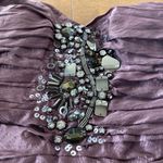 Bebe  strapless mini dress with embellishments ruching & tu;ip skirt size xs Photo 6