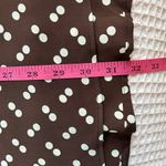 Flynn Skye brown with white polka dot Lydia mini dress with long sleeves NWT SM Photo 11