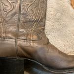 Dan Post  Cowboy Boots Size 8 A Narrow Gray Leather Western Heeled Stitched Top Photo 4