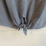 Eddie Bauer  Blue & White Striped USA Short Sleeve Shirt Photo 6