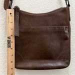 Frye Melissa Swing Pack Zip Dark Brown Leather Shoulder Crossbody Bag Photo 6