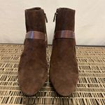 Cole Haan Cole‎ Haan Air Brown Leather Zip Up Block Heel Boots Size 9.5B Photo 2