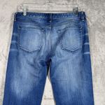 Gap 1969 Jeans Womens 4 28 Blue Real Straight Release Hem Fading Whiskering Photo 4