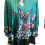 Unbranded Gorgeous Bat Wing Style Aqua Photo 0