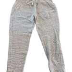 Loft  lounge small comfy pants drawstring textured black gray Photo 0