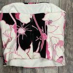 Kay Unger New York Silk Bustier Pink Off-White Black Floral Strapless Top Size 4 Photo 8