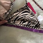 Xhilaration Black and Cream Zebra Bikini Top NWT Photo 4