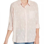 Rails  Charli Pink Pineapple Linen Blend Button Down Resort Coastal Shirt S Photo 0