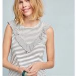 Anthropologie Women's M Maeve Kalama Ruffle Tank Top NEW Photo 2
