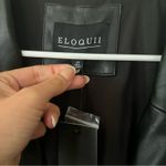 Eloquii  black faux leather double breasted jacket NEW 22 Photo 2