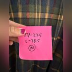 Lands' End VTG  Quarter Zip Pullover Sweatshirt Jacket Plaid Flannel Multi Color M Photo 9