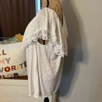 Terra & Sky White  embroidered lace off the shoulder top. EUC. Photo 2