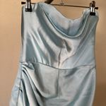 House Of CB  ‘Odelle’‎ Ocean Blue Strapless Mini Dress NWOT size L Photo 8