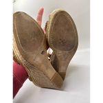 Vince Camuto  Brown & Gold open-toed Wedges Size 9 Photo 6