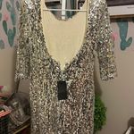 Blaque Label NWT Silver Sequin Cocktail Party Dress Photo 1
