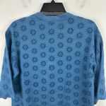 Madewell  Embroidered Wide Sleeve Boxy Tee Shirt Relaxed Sunfaded Blue XS NWT Photo 8