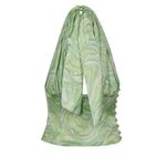 House of Sunny Paradise Silk Halter Retro Party Top Green Size 2 Photo 2