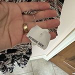 Robbie Bee Signature  Dress XL Black Paisley Faux Wrap Stretch Midi Tiered NWT Photo 7