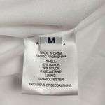 AREA Grape Cluster Dress in White Sleeveless Beaded Straps Medium Mini Deep V Photo 11