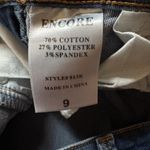 Encore jeans Encore Women’s Skinny Jeans Blue Denim Stretch Size 9 Mid Rise Style 813R Photo 3