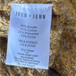 John + Jenn  Revolve Mustard Gold Crewneck Cable knit Sweater Size XS Photo 6
