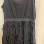 Xhilaration black sleeveless ruffled skirt dress size large Photo 4