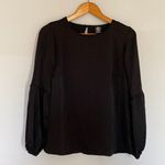 Bobeau  Black Long Sleeve Blouse Size Extra Small Photo 0