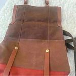 Hidesign Color blocked Motor Backpack Tan Photo 9