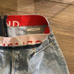 GRLFRND  Denim Turner Straight Leg Baggy Boy Elastic Band Distressed Zip Jeans 27 Photo 7