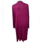 Ava & Viv Magenta longline sweater cardigan duster Photo 2