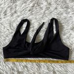Good American New Women’s ways to wear front tie bikini top in black size Large Photo 2
