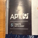 Apt. 9 NWT  navy blue tights net-to-waist size small. Photo 2
