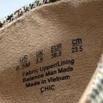 Life Stride Plaid Mary Jane Block Heel Shoes Women 6.5M Chic Buckle Fabric Strap Photo 2