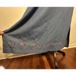 Vintage Napa Valley Blue Denim Embroidered Dress (Large) & Shacket (Medium) Set Photo 3