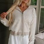 These Three Boutique Striped hoodie Photo 0