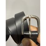 Obey  UNISEX LEATHER WAIST BELT COLOR BLACK AND SILVER BUCKLE  43" Sz M Photo 3