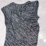 T by Alexander Wang Marled Dark Gray Jersey Knit Draped Back Maxi Dress Photo 5