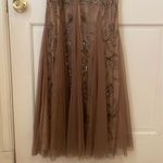 Adrianna Papell ADRIANNA PAPPEL 091880660 Nude Buff Beaded Overlay Cap Sleeveless Lined Maxi Dress $300 NWT 10 Photo 9