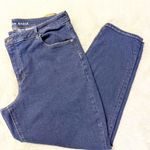 American Eagle Mom Jeans Size 18 Regular Dark Wash High Rise Stretch Photo 2