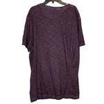 EXPRESS Womens Eagle Head T-Shirt Size XL Plum 100% Cotton SS Beaded Pullover Photo 5
