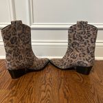 Free People  Leopard Suede Cowgirl Boots Photo 3