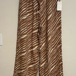 A New Day Tan and Cream Striped Blouse Photo 0