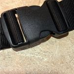 Bebe  silver Fanny Pack ~ Adjustable Waist ~ Faux Leather ~ Nylon NWOT Photo 2