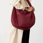 Athleta All About Oversized Crossbody Hobo Bag Redwood Photo 0