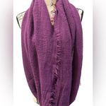 Infinity Deep Rich Purple Soft & Classy Scarf Scarves Fringe All Weather Mint Photo 1