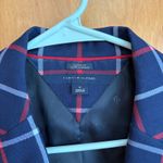 Tommy Hilfiger  Plaid Blazer Womens Size 2 Classic Fit‎ Navy Red White Photo 1