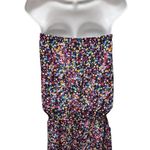 Shoshanna  Swimwear Multicolor Floral Strapless Swim Romper Pockets Coverup M NEW Photo 3