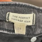 Madewell  Jeans The Perfect Vintage Jean Size‎ 25 Women Faded Black Gray Textured Photo 8