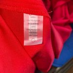 Tommy Hilfiger Red Scuba Crepe Keyhole Short Sleeve A-Line Knee Length Dress 4 Photo 6